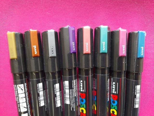 PINTAR Metallic Markers/Pens Paint for Rock Painting, Wood, Glass